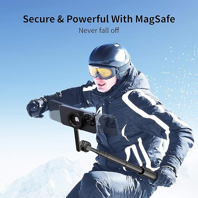 SEAJIC for MagSafe Tripod for iPhone 64 Selfie Stick Tripod Phone - Image 7