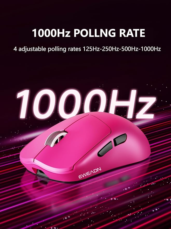 EWEADN X23Pro Wireless Gaming Mouse, 2.4G/BT5.0/USB-C Esports Gaming Mouse - Image 4