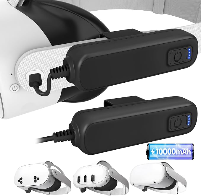 2-Pack 5000mAh Battery Pack for Meta/Oculus Quest 3S/3/2, 18W PD Fast VR Charger - Image 9