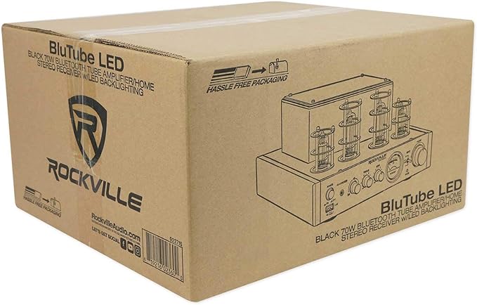 Rockville BluTube LED 70W Tube Amplifier Home Theater Stereo Receiver - Image 8