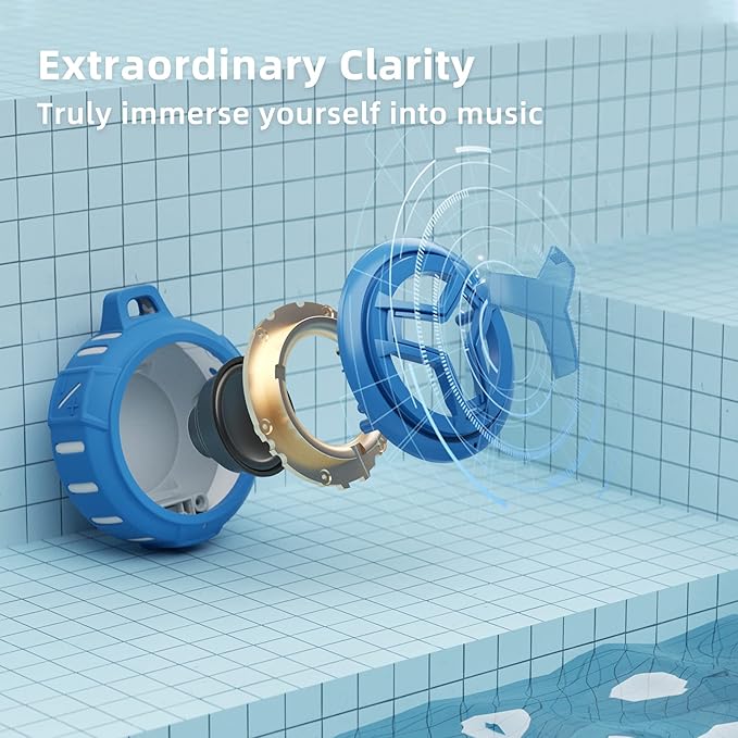EBODA Shower Bluetooth Waterproof Speaker, IPX7 Floating Portable Wireless - Image 6