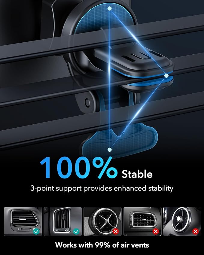 ESR for MagSafe Car Mount Charger, 15W Magnetic Wireless Car Charger, Compatible - Image 5