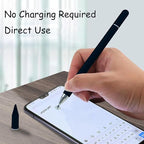 Stylus Pens for iPad, Luntak 3 in 1 Ballpoint Pen, Fiber Tip & Clear Disc - Image 3