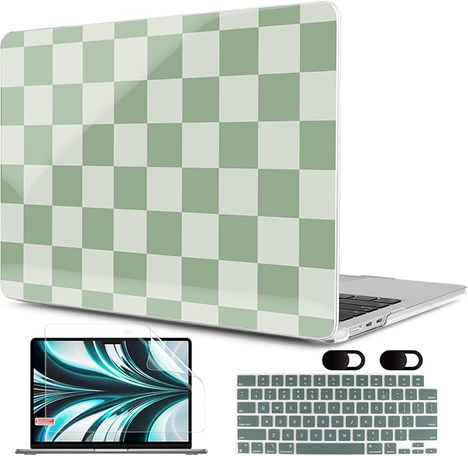 MEEgoodo Case for M4/M3/M2 MacBook Air 13.6 inch Case 2025 2024 2022, Fit Model by MEEgoodo