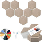 Mollywell Hexagon Acoustic Panels, High Density, Soundproofing, Decorative by Mollywell