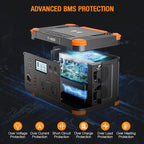 Portable Power Station 500W, 519Wh Outdoor Solar Generator Backup Battery Pack - Image 7