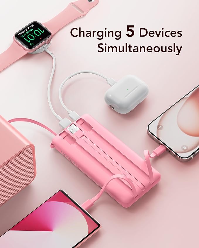 VRURC Portable Charger Power Bank, 10000mAh Travel Essentials Battery Pack - Image 4