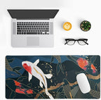 Fish Art Mouse Pad 31.5x11.8 Inch Japanese Gaming Full Desk Mousepad Extended - Image 2