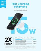 Anker Zolo Magnetic Wireless Charger, Qi2 Certified 15W MagSafe-Compatible - Image 2