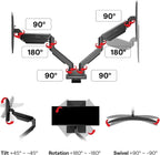 Pixio PS2D Ultrawide Heavy-Duty Premium Dual Monitor Arm Stand Desk Mount - Image 8