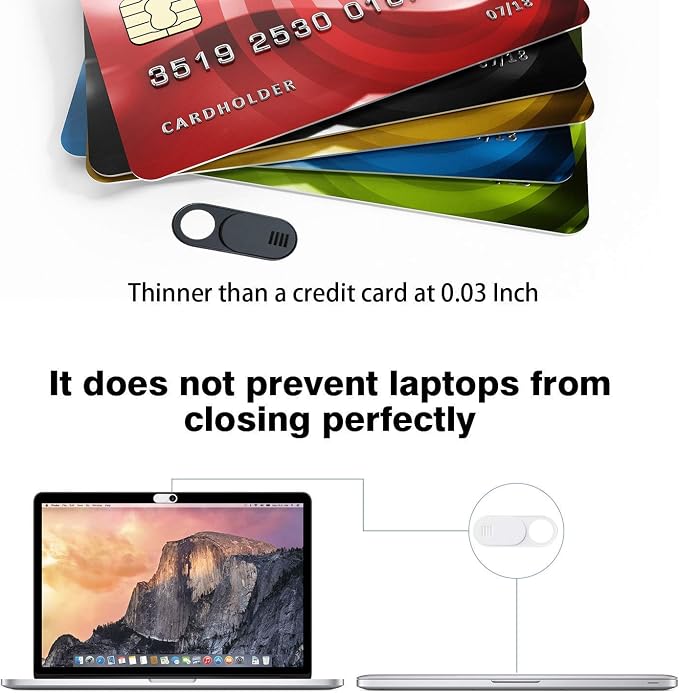 Webcam Cover Slide, Ultra Thin Round Hole Laptop Camera Cover Slide Blocker - Image 4