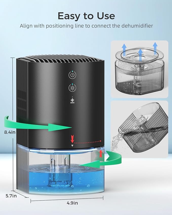 Small Dehumidifiers for Bathroom, Dorm Room, Portable Dehumidifier - Image 8