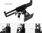 Tablet Wall Mount Holder with Lock and Key, Rotate Design Arbitrary Adjustment - Image 3
