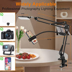 Overhead Phone Mount with 60 LED Portable Selfie Light and Phone Holder - Image 2
