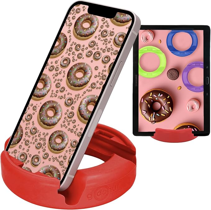 GoDonut – Phone Stand Original – Cell Phone Holder + Tablet Stand Desk by GoDonut