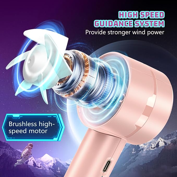 2pcs Portable Handheld Turbo Fan - Image 3