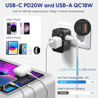 Universal Travel Adapter Worldwide, GaN Fast Charging - Image 2