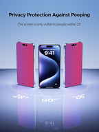 Compatible for iPhone 14 Pro Max Privacy Screen Protector Tempered Glass 6.7 - Image 3