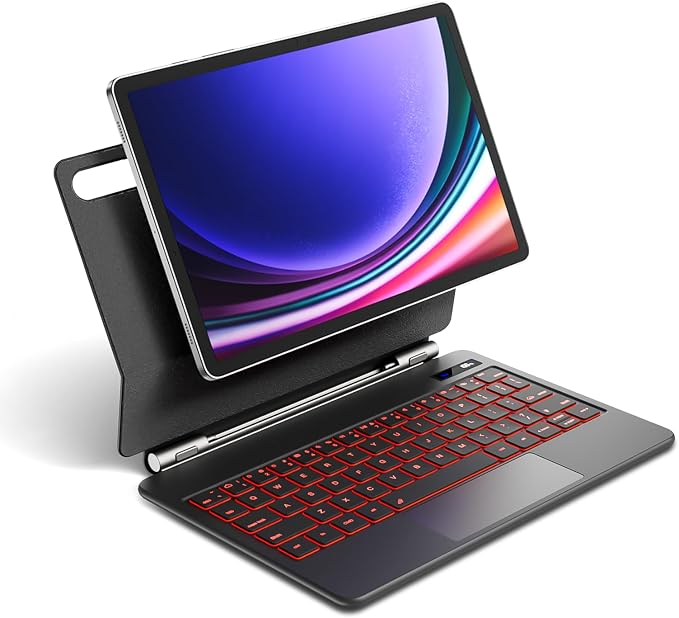 Magentic Keyboard Case for Samsung Galaxy Tab S10 FE/S9 FE 5G 10.9", Tab by PIMOFEE