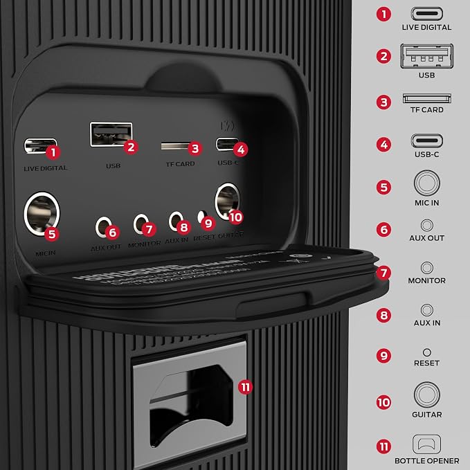 Monster Cycle Plus Bluetooth Speaker, 380W High Power Portable Party Speaker - Image 7