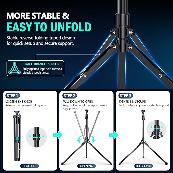 UBeesize 14'' LED Foldable Ring Light - Image 4