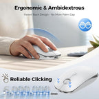TECKNET Wireless Mouse, Rechargeable Slim Portable Silent Computer Mouse - Image 5