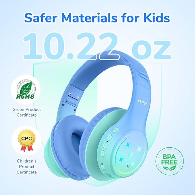EarFun K4 Kids Bluetooth Headphones, Wireless Headphones - Image 7