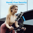 Treadmill Tablet iPad Holder, Aluminum Indoor Exercise Bike Handlebar Mount - Image 2
