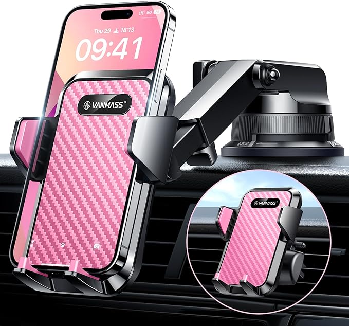 VANMASS Cell Phone Mount Car Dashboard Window Vent Desk Fit by VANMASS