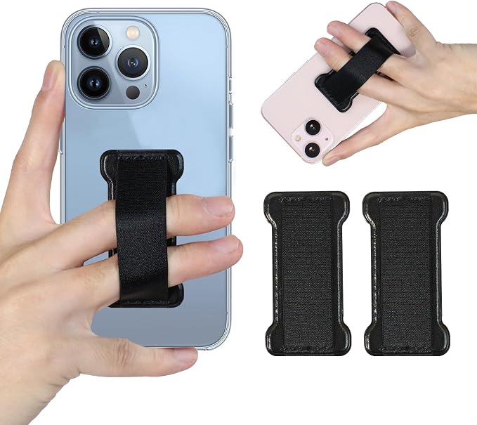 Phone Grip Holder for Hand, Universal Finger Strap Phone Holder, Finger Selfie by WUOJI