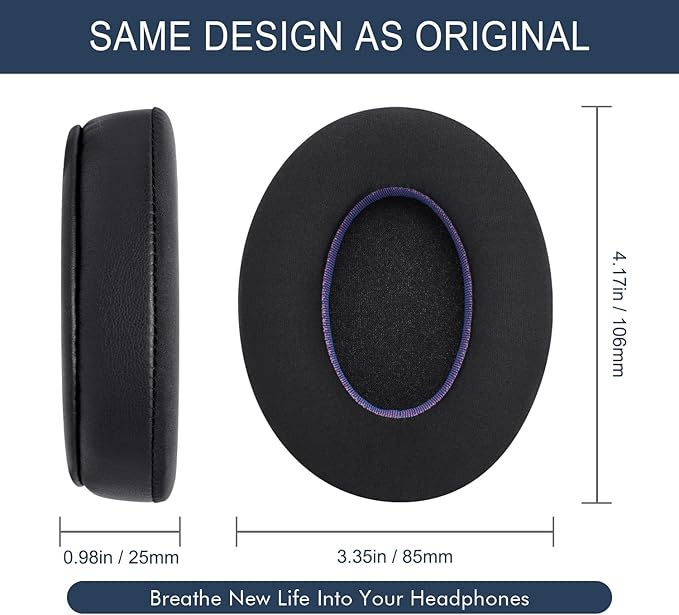 Ice Silk Fabric Replacement Earpads Cushions - Image 7