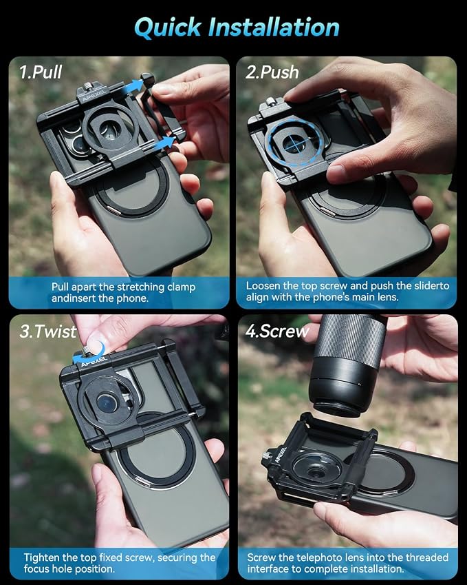 Evil Eye 20-60X Zoom Telephoto Lens, High Power HD Telephoto Phone Lens - Image 7