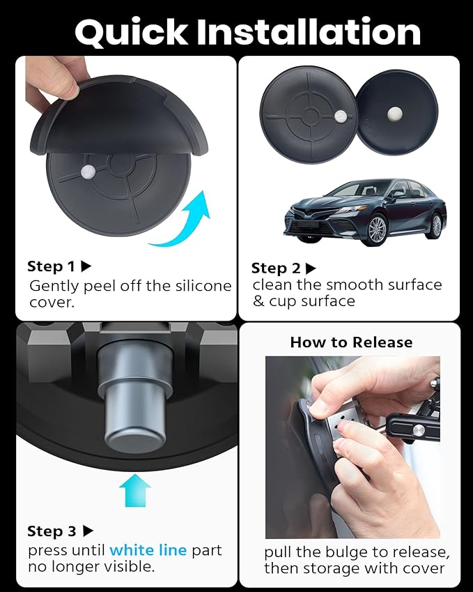 4.5" Suction Cup Camera Mount Universal Car Mount - Image 7