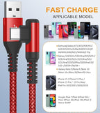 sweguard USB Type C Charger Cable Right Angle iPhone 16 Charger Nylon Braided - Image 3