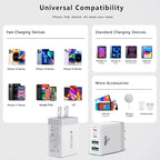 USB C Wall Charger Block 3-Pack, Aiminu 40W 4-Port PD Power Delivery Fast Type - Image 6