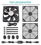 Wathai Cooling Case Fan for Receiver DVR Xbox TV Box Router 120mm x 25mm 5V USB - Image 6