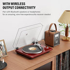 Belt Drive Turntable for Vinyl Record Player, Connect - Image 7