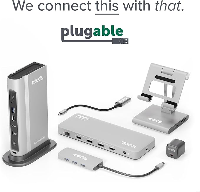 Plugable 7-in-1 USB-C DisplayLink Dock – Dual 4K HDMI, 100W PD Charging - Image 8