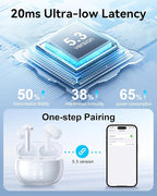Wireless Earbuds, Deep Bass Stereo Sound, 40 Hours Playtime, Lightweight in-Ear - Image 5