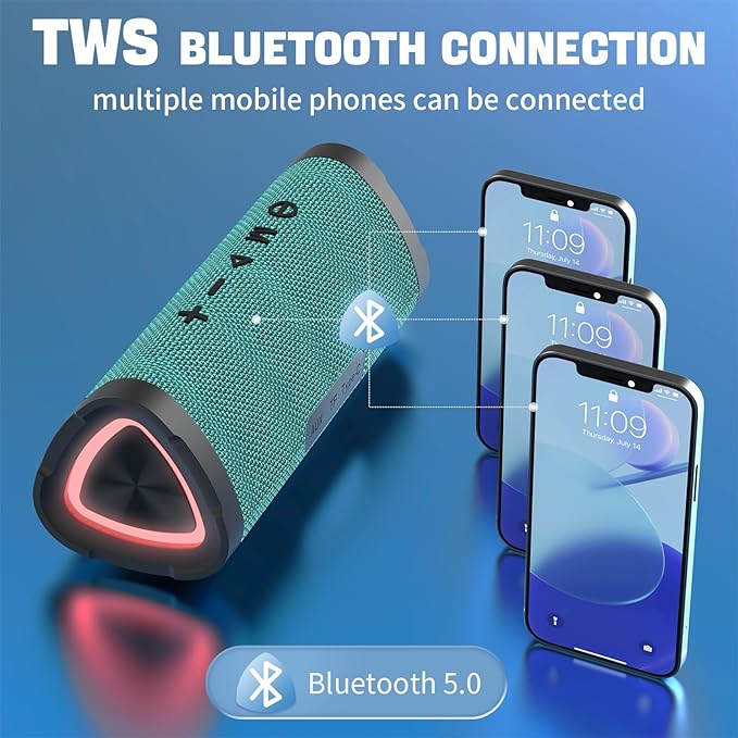 Vanzon V40 Bluetooth Speakers, Portable Wireless Speaker V5.0 - Image 6