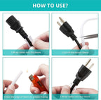 20ft - 1/4 inch White Cable Sleeve, Cable Organizer - Image 6