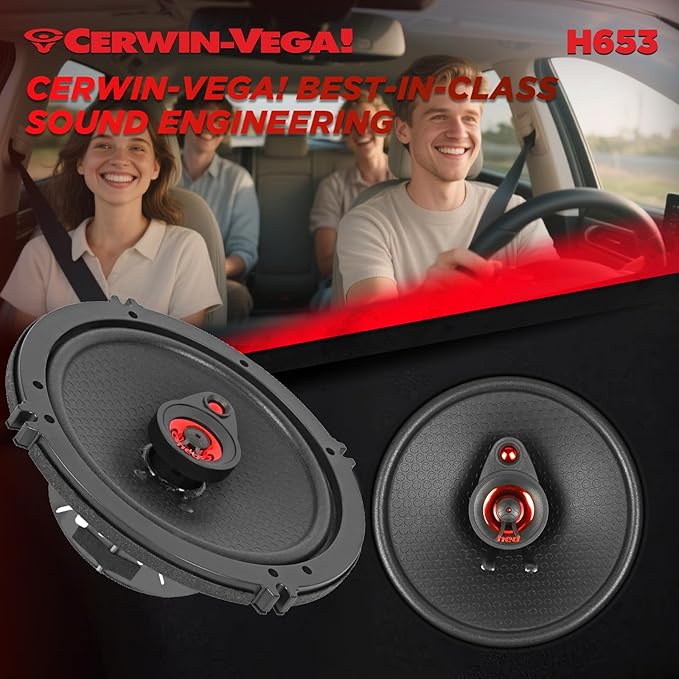 CERWIN-VEGA! HED 2025 Edition – 6.5” 3-Way Coaxial Full Range Speaker System - Image 7