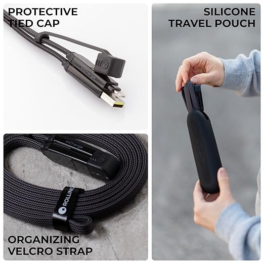 Rolling Square, inCharge XL, 6-in-1 Multi Charging Cable, 100W Ultra-Fast - Image 6