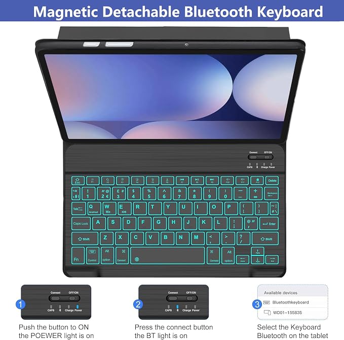 Galaxy Tab S9 FE+/ S9+ /S10+ 12.4 Inch Case - Image 3