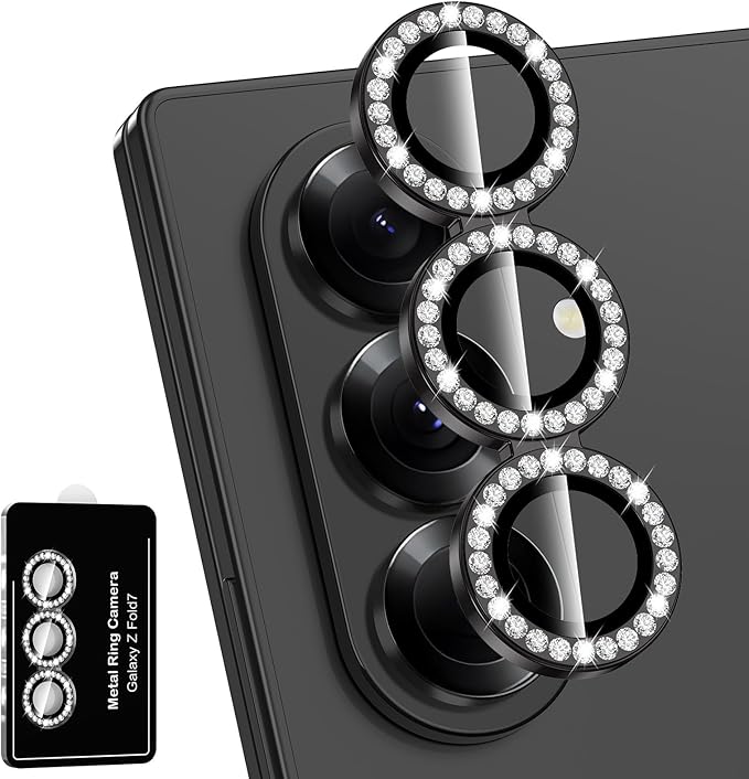 for Samsung Galaxy Z Fold 7 Camera Lens Protector, Individual Metal Ring by Btscase