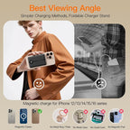 Magnetic Portable Charger, 16800mAh Wireless Power Bank, - Image 5