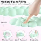 Cloud Wrist Rest for Computer Keyboard, 4-in-1 Memory Foam Leather Cloud - Image 4