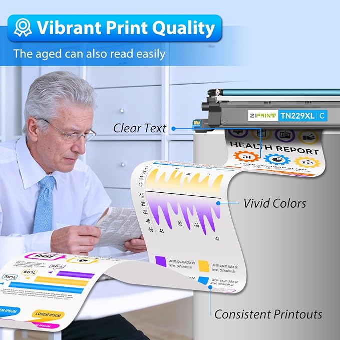 ZIPRINT TN229XL TN229 Toner 4 Pack Compatible Replacement - Image 4