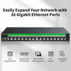 STEAMEMO 16-Port Gigabit Ethernet Switch | Smart Managed - Image 6