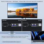 USB C KVM Switch 3 Monitors 2 Laptops 4K 1080P@60Hz, USB-C Docking Station - Image 8